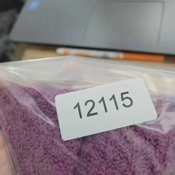 J. Jill Womens V-Neck Textured Knit Top L Petite Purple Cotton/Acrylic 5CT - Picture 7 of 7